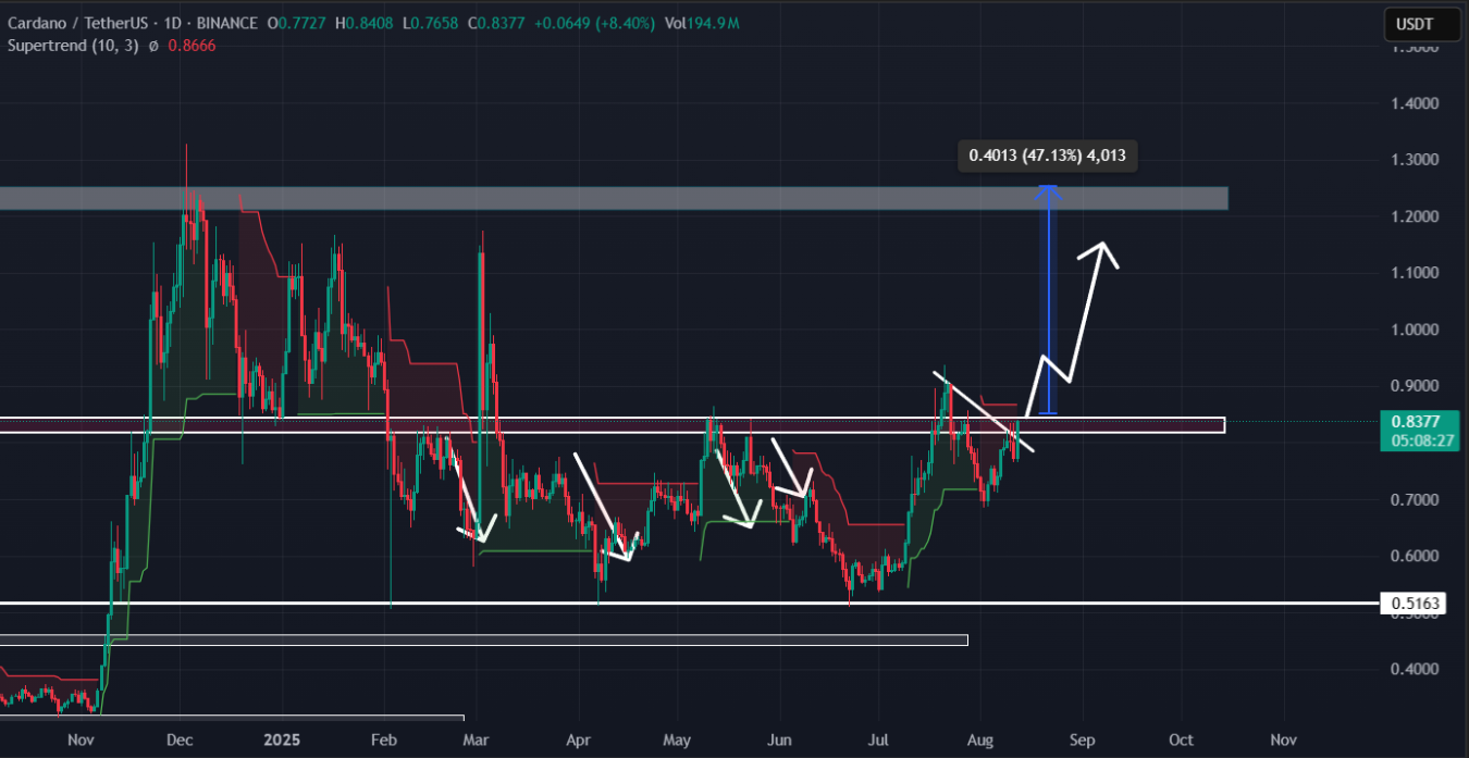 ADAUSDT Daily Chart