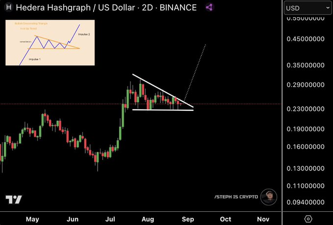 Hedera Hashgraph/USD 2D Chart