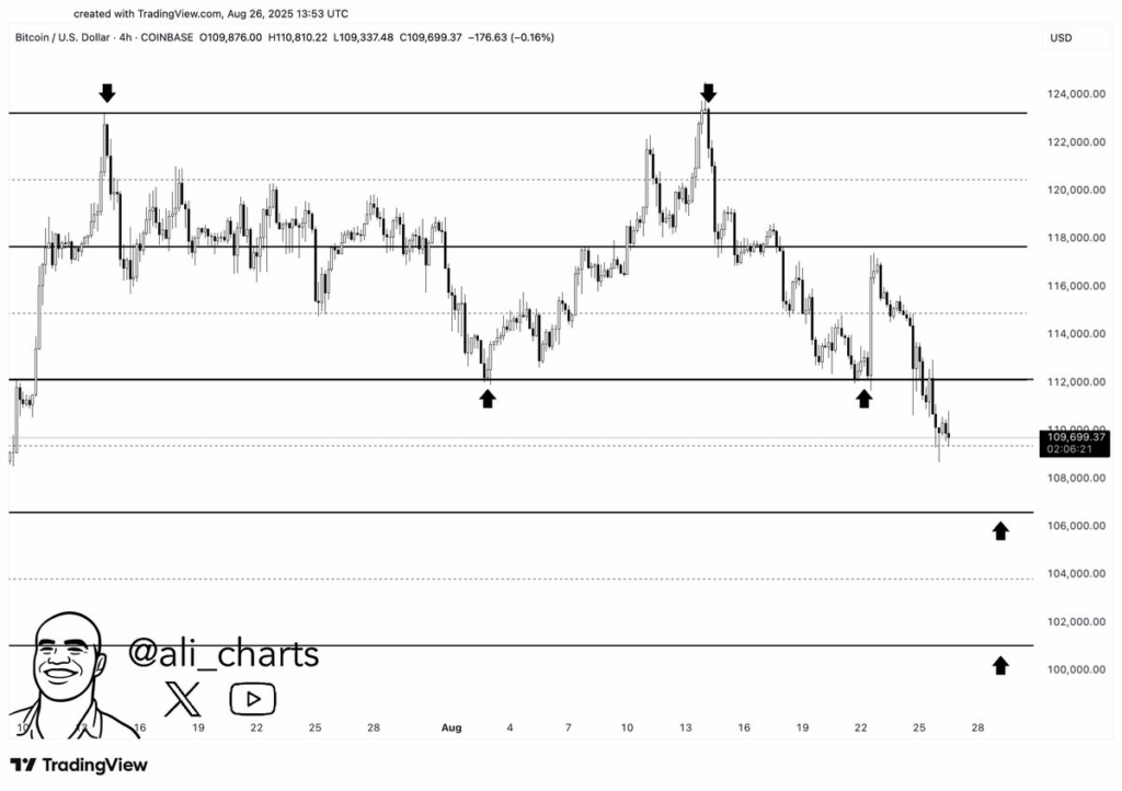 Bitcoin/USD 4H Chart