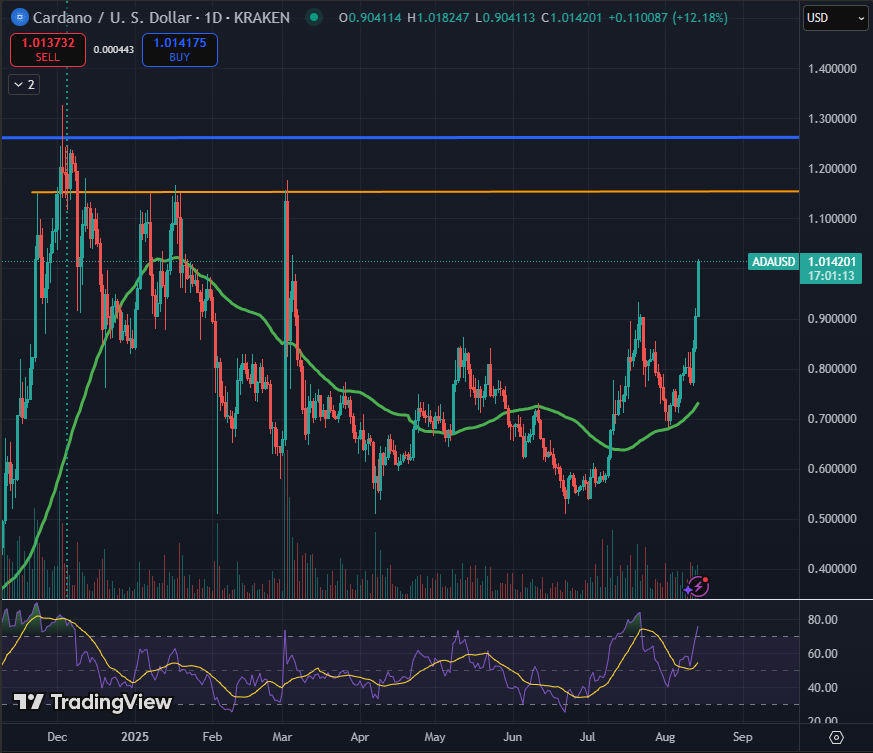 Cardano /USD 1D Chart