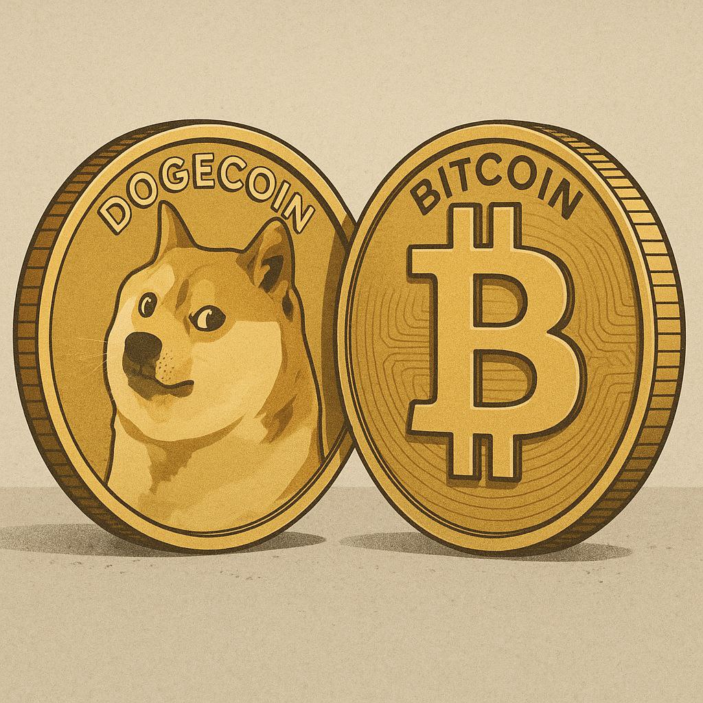 Dogecoin 2025 : Le roi des mèmes rivalise (presque) avec Bitcoin
