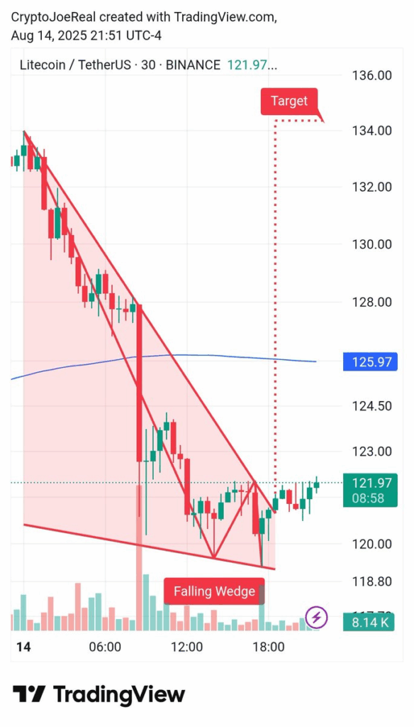 Litecoin / TetherUS 30-Min Chart 