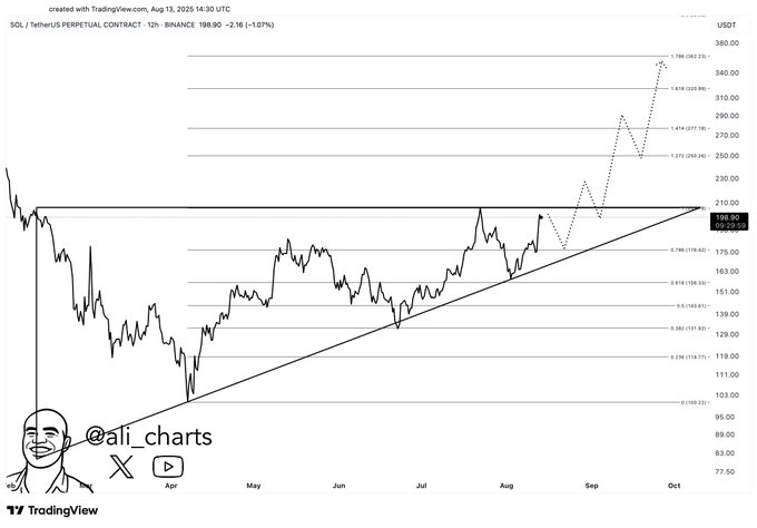 SOL / TetherUS Perpetual Contracts 12H-Chart