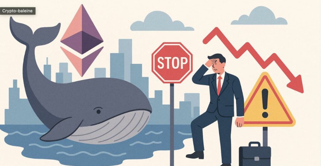 Ethereum se enfría: las “ballenas” reducen exposición y aumentan las señales de cautela
