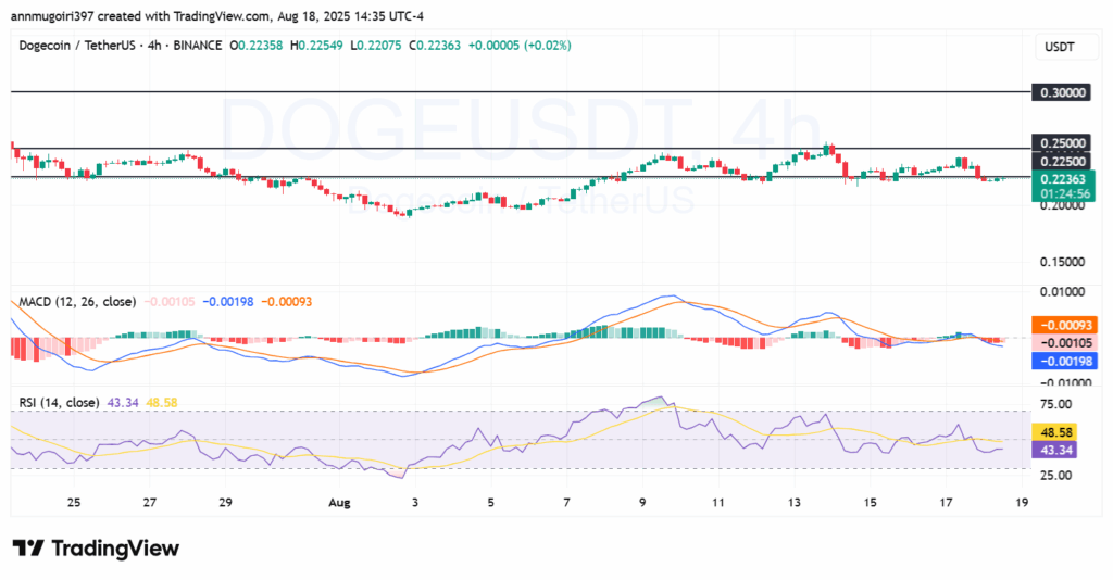 DOGE/UST 4-hour chart
