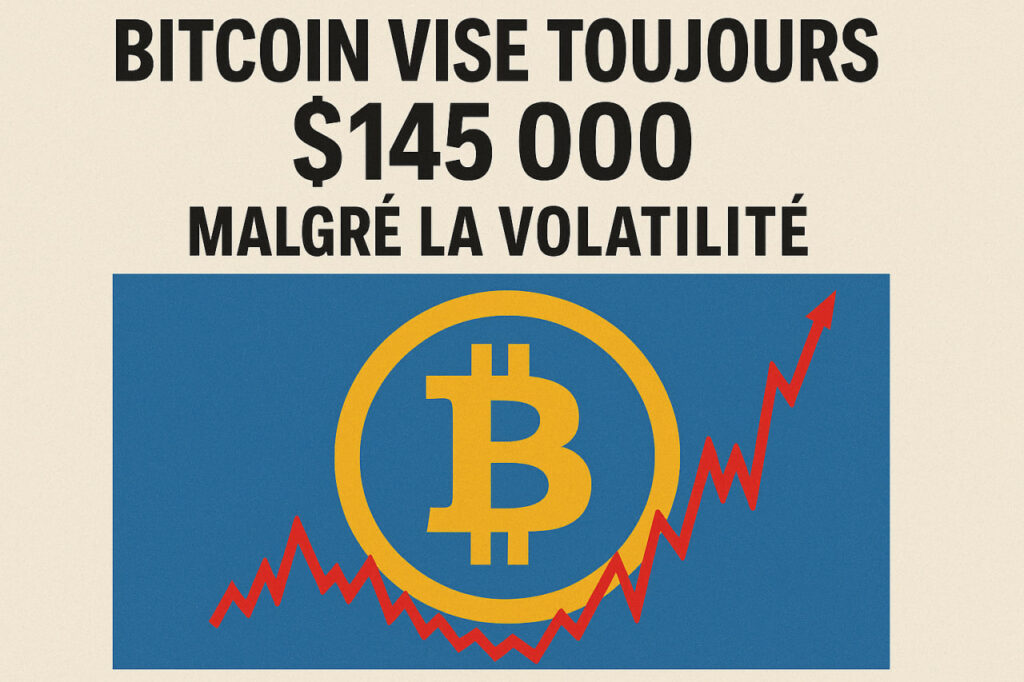 Bitcoin vise toujours 145 000 $ malgré la volatilité