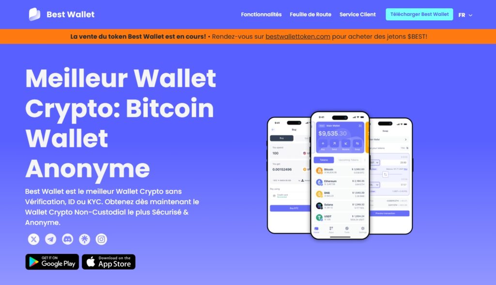 BestWallet portefeuille crypto