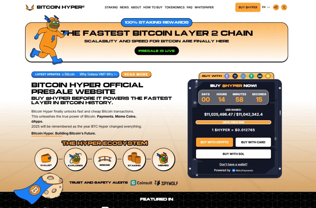 Bitcoin Hyper 11M en prévente