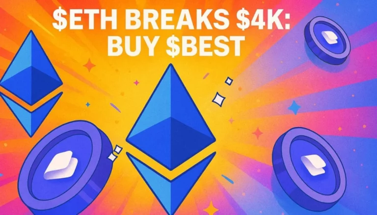 Ethereum supera los 4.000 dólares y consolida su impulso — Por qué $BEST podría ser el próximo gran ganador
