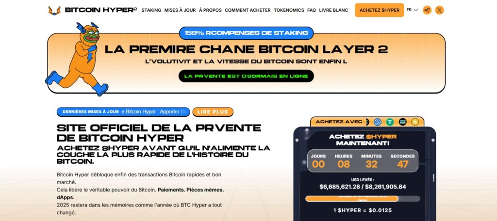 Bitcoin hyper en prévente