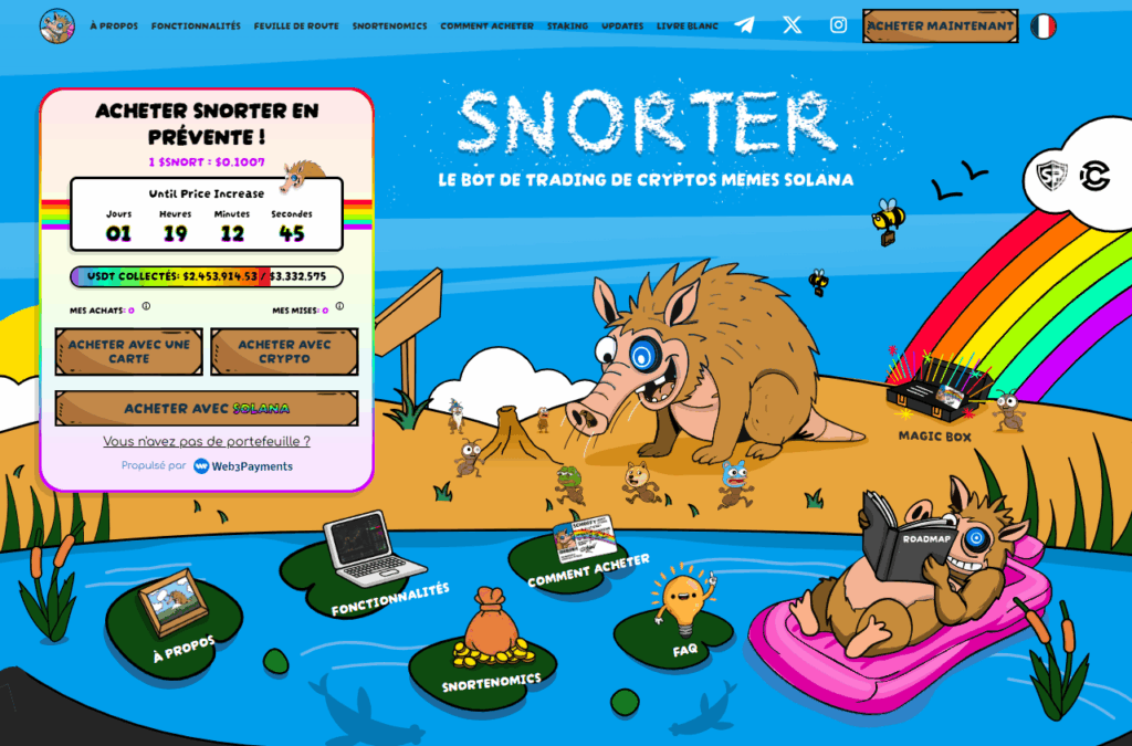 Snorter trading IA sur Solana