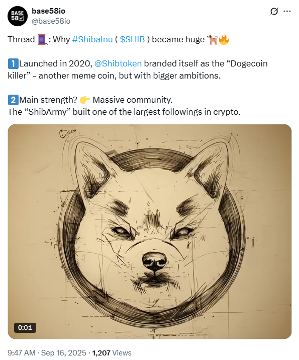 Shiba Inu Evolution Community Spotlight | Source: base58io