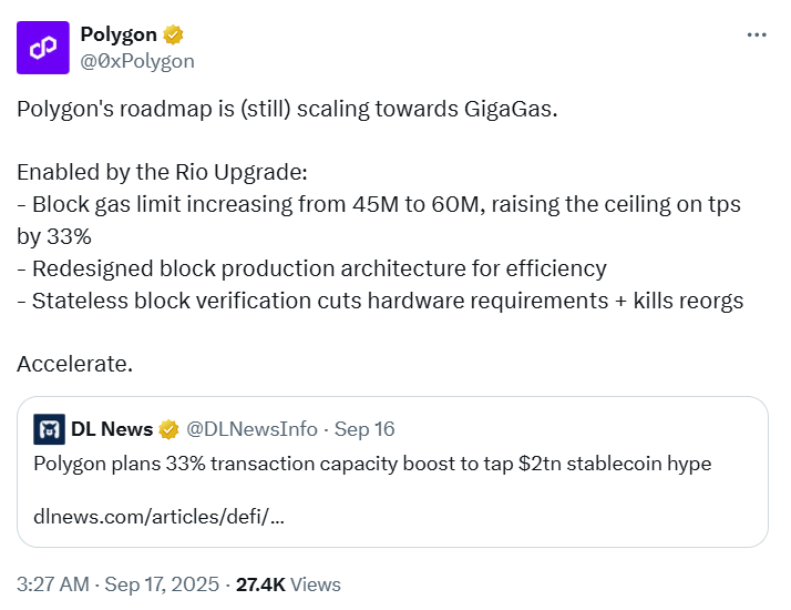 Polygon Rio Update | Source: Polygon
