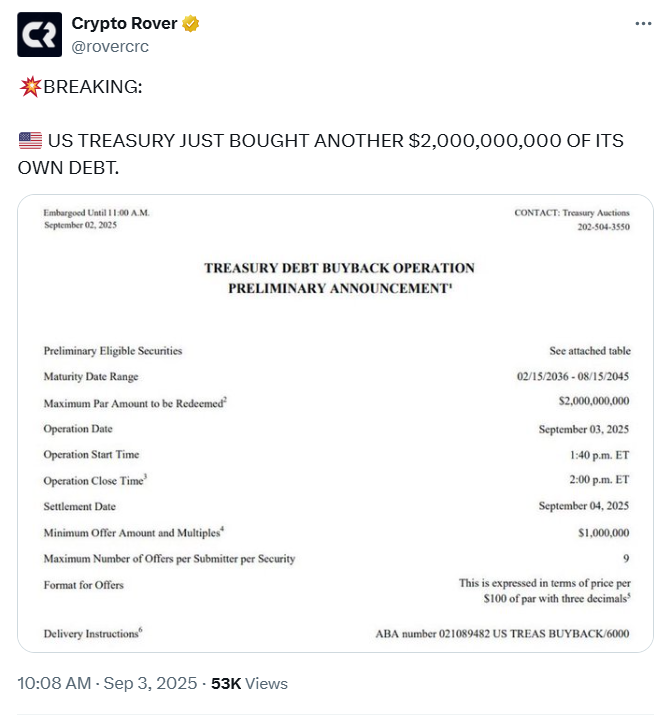 U.S. Treasury 