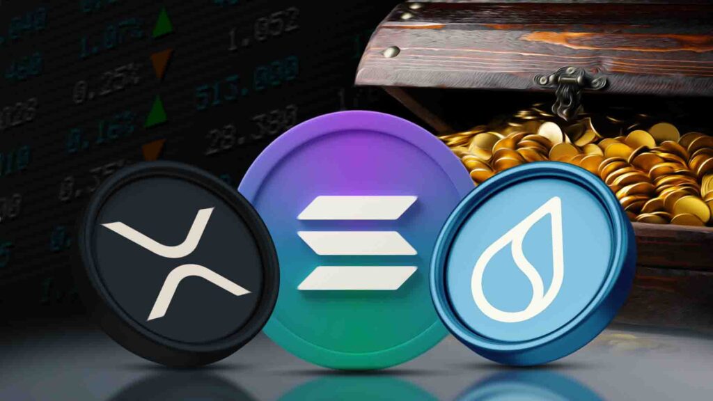 Солана обгоняет XRP и SUI по притоку криптовалют на фоне резкого роста ставок на казначейские обязательства