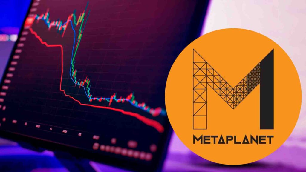 Metaplanet-Aktie nähert sich dem Todeskreuz, da NAV Multiple einbricht