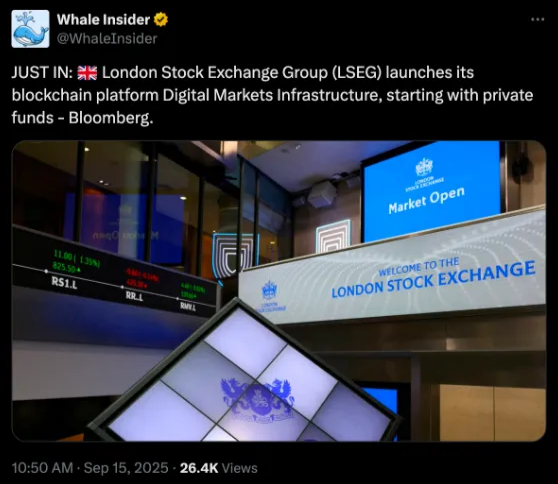 LSEG Announcement | Source: X