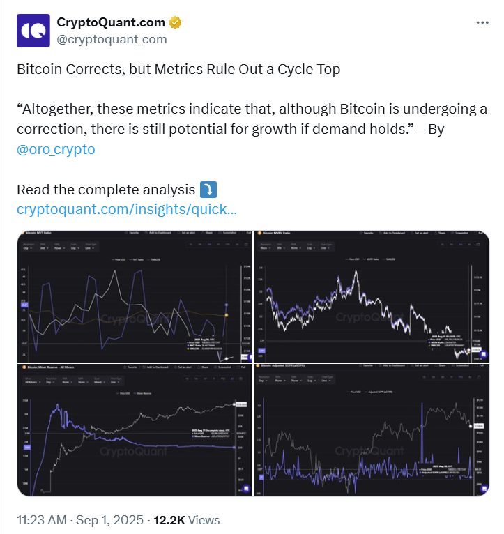 Metrics Backing BTC Bull Run Sustenance