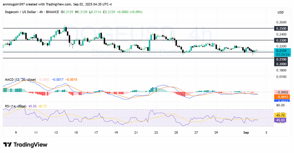 กราฟ DOGE/USD 4 ชั่วโมง