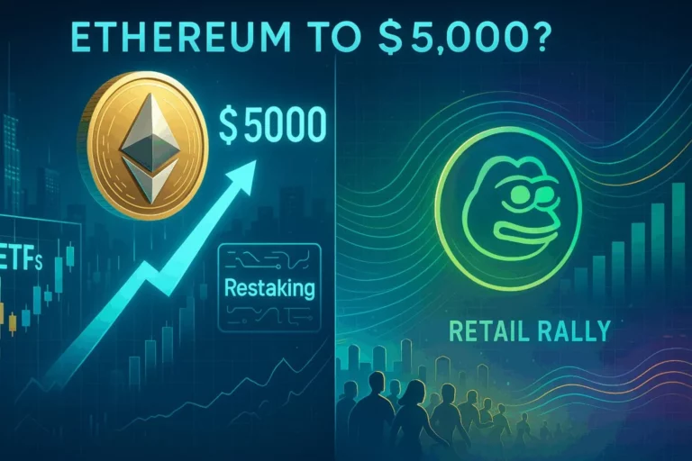 Ethereum roza los 5.000 dólares impulsado por los ETF y la demanda de staking: ¿será Pepenode el siguiente?