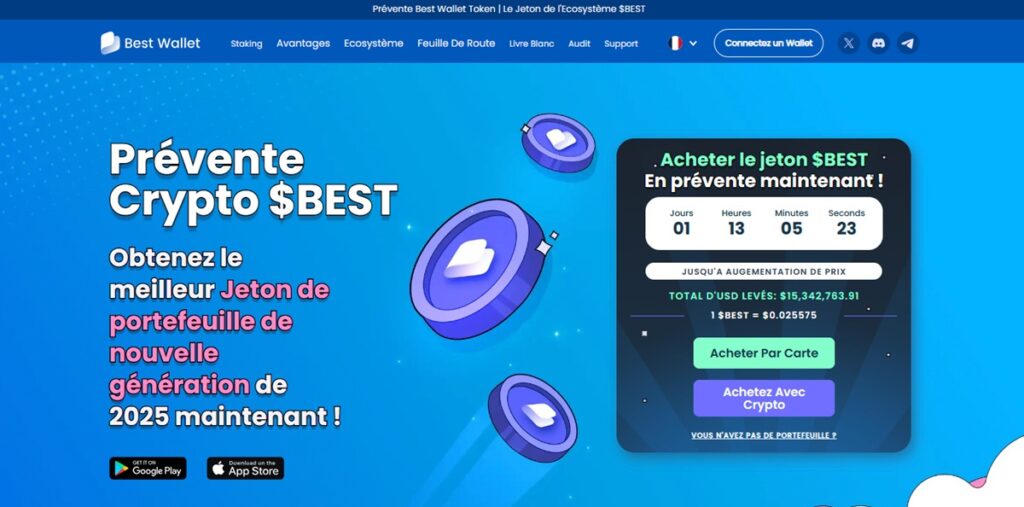 bestWallet lève +15Millions de fonds en prévente