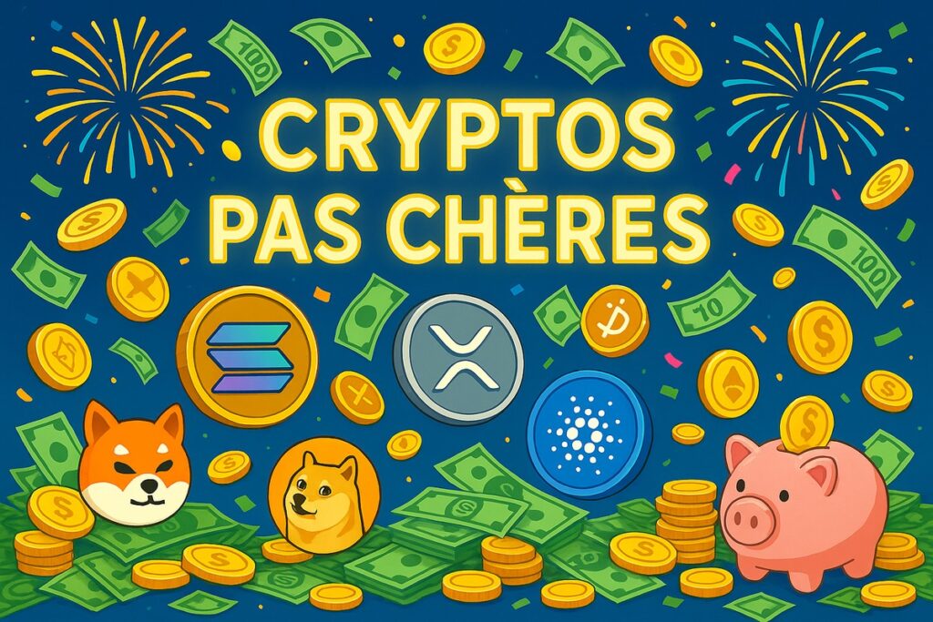 3 cryptos pas chères à acheter dès maintenant avant l’explosion du marché