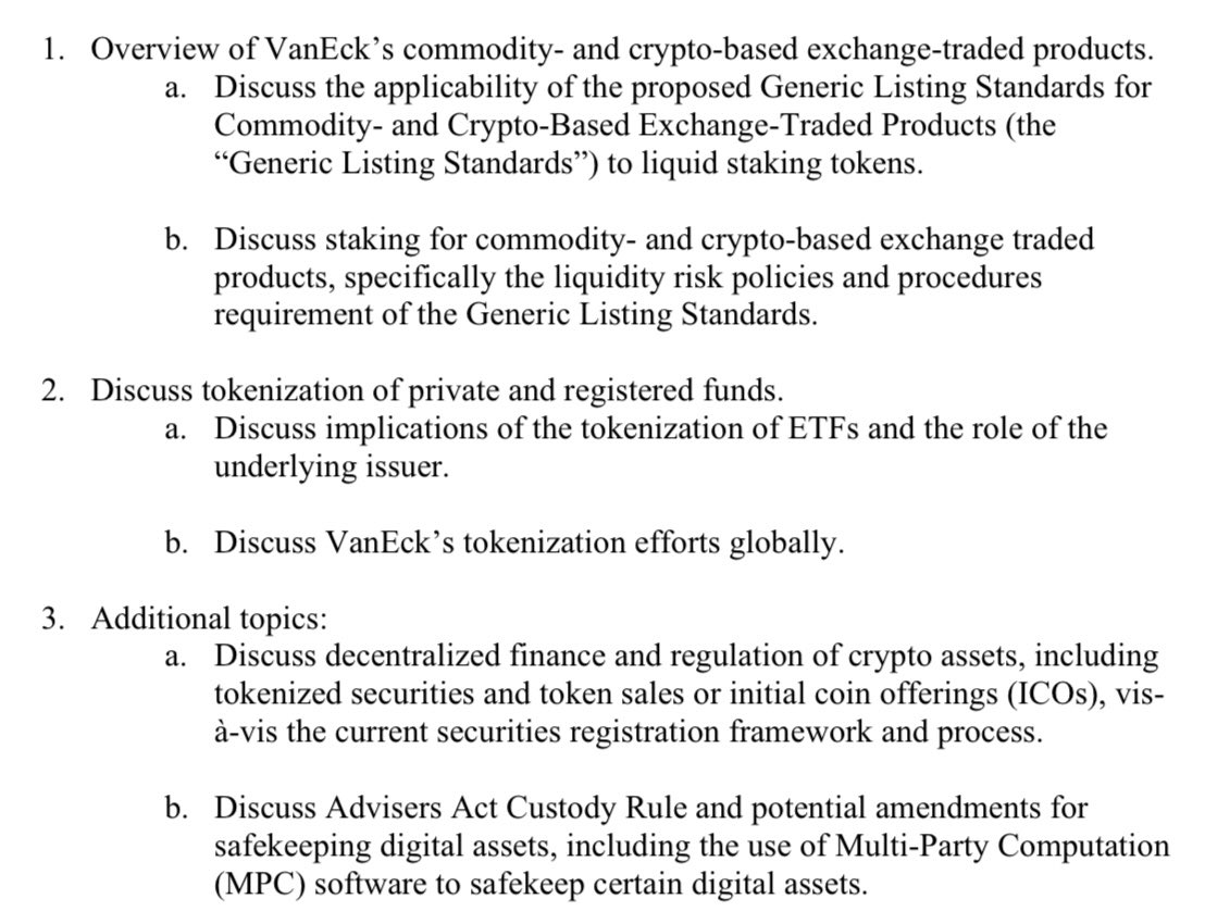 VanEck SEC Crypto Task Force | Source: VanEck