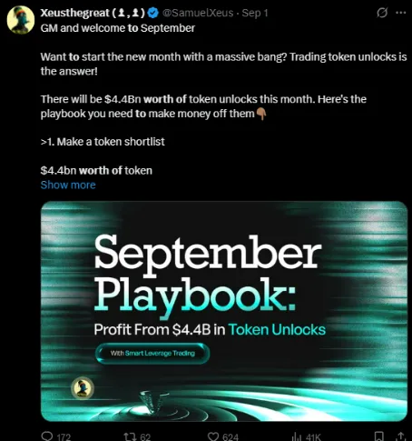 Token unlock