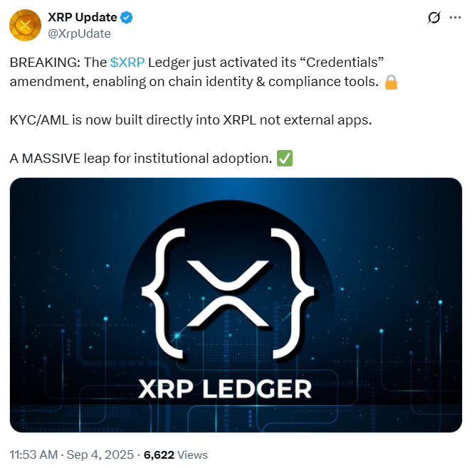 XRP Ledger Credential Activation