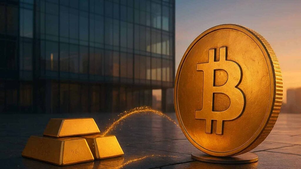 Биткойн растет, золото падает, поскольку настроения меняются в сторону риска в преддверии снижения ставки ФРС
