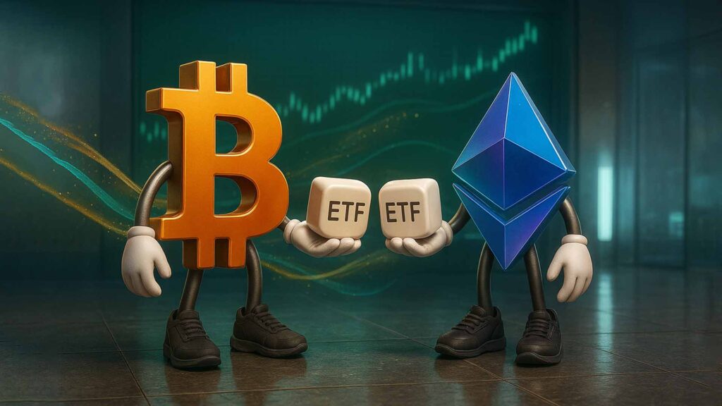Bitcoin, Ethereum ETF Snap Outflow Streak With $619M Inflows