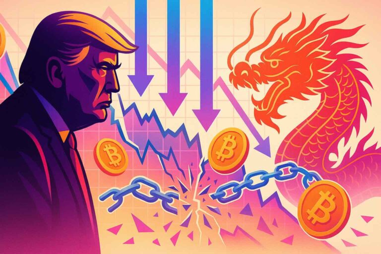 Trump vs Chine : un tarif déclenche 200 Md $ de pertes — krach crypto en chaîne