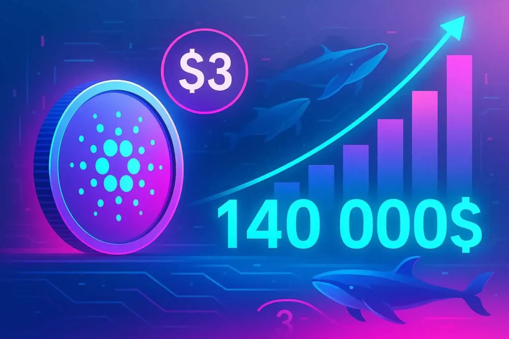 Previsión del precio de Cardano: las “whales” acumulan 140 millones de dólares y apuntan a los 3 dólares, según Grok