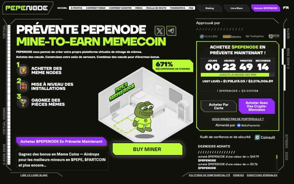 Acheter PepeNode