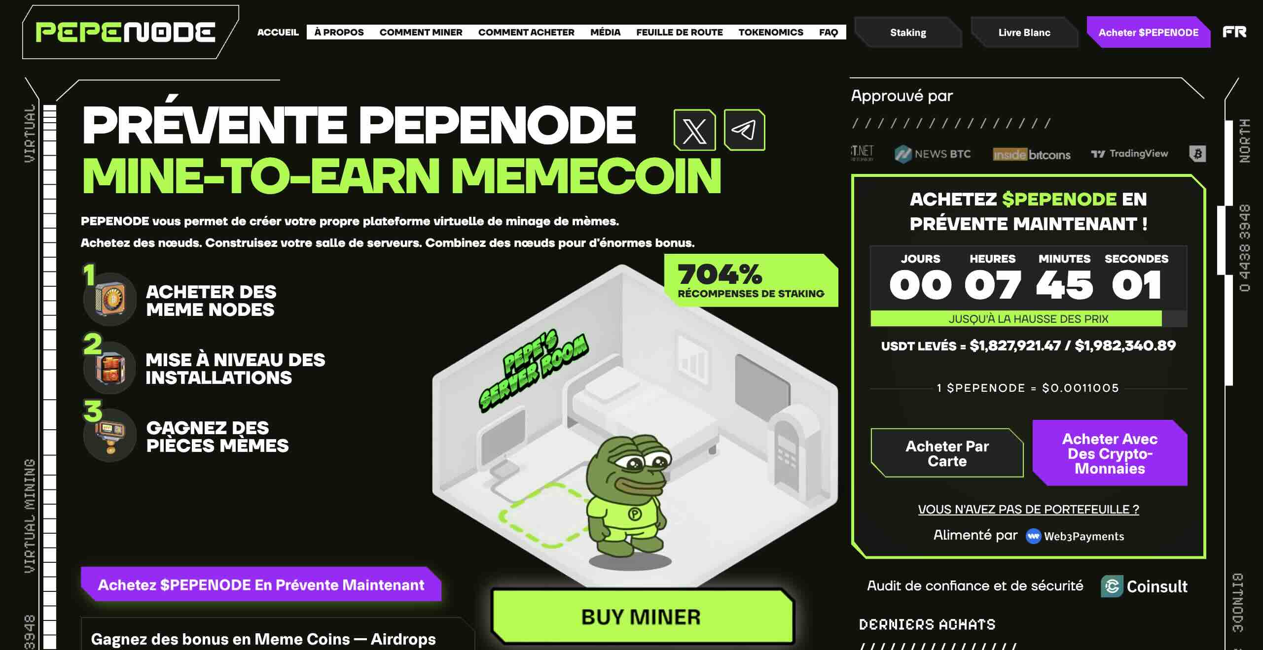 Achetez PepeNode