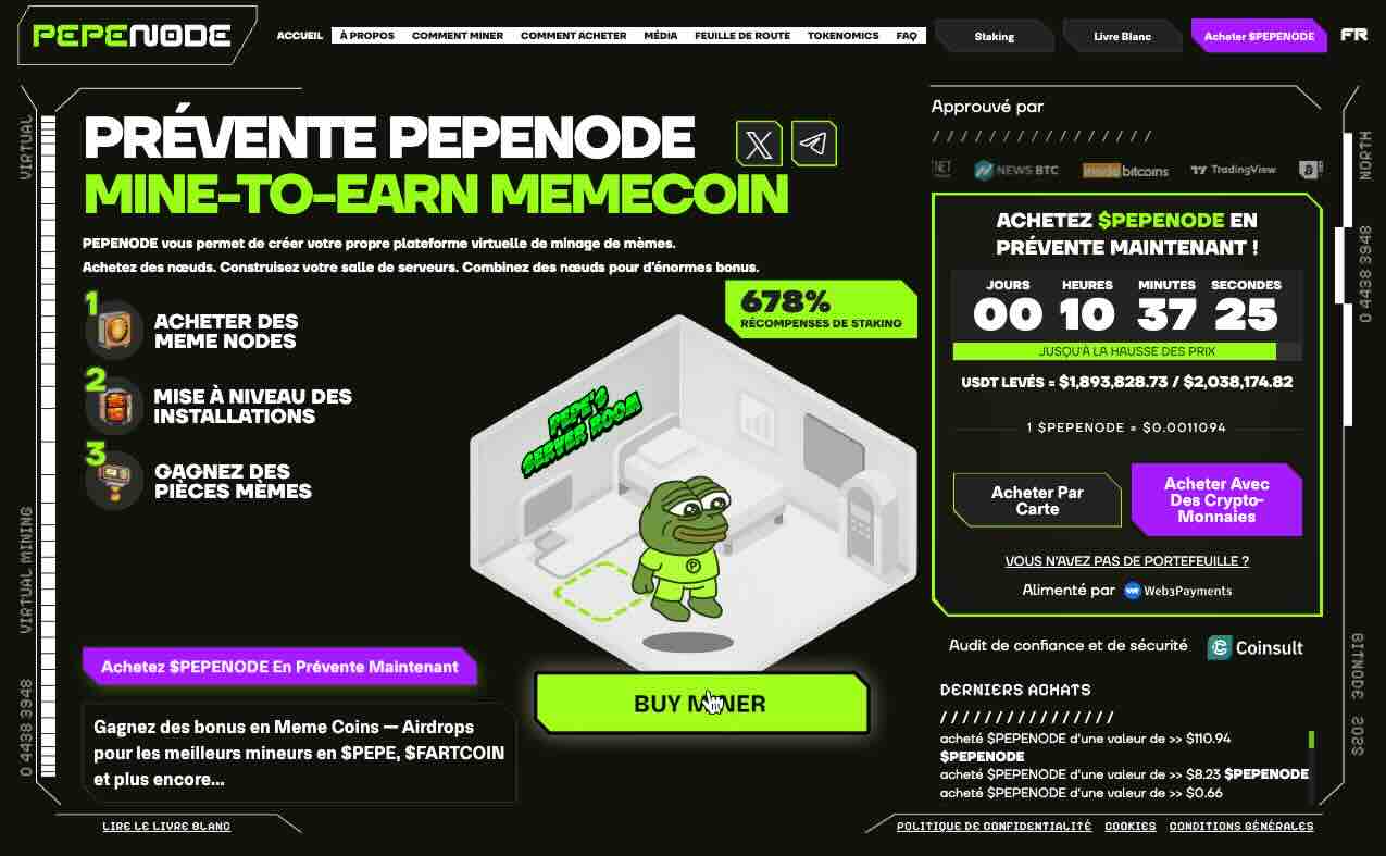 Acheter Pepenode en prévente