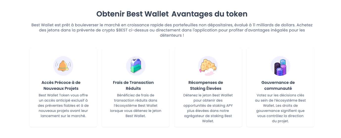 Pourquoi acheter Best Wallet Token, les avantages