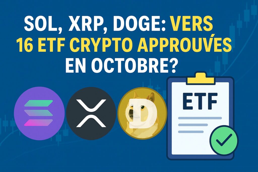 SOL, XRP, DOGE : vers 16 ETF crypto approuvés en octobre ?