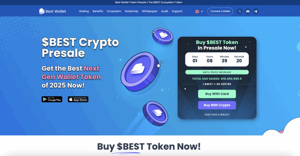 Скриншот сайта Best Wallet