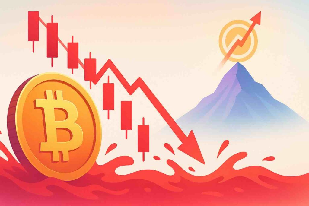 Prévision prix Bitcoin : nouveaux bain de sang sur les marchés, 96 000 $ est‑la prochaine cible sur BTC ?
