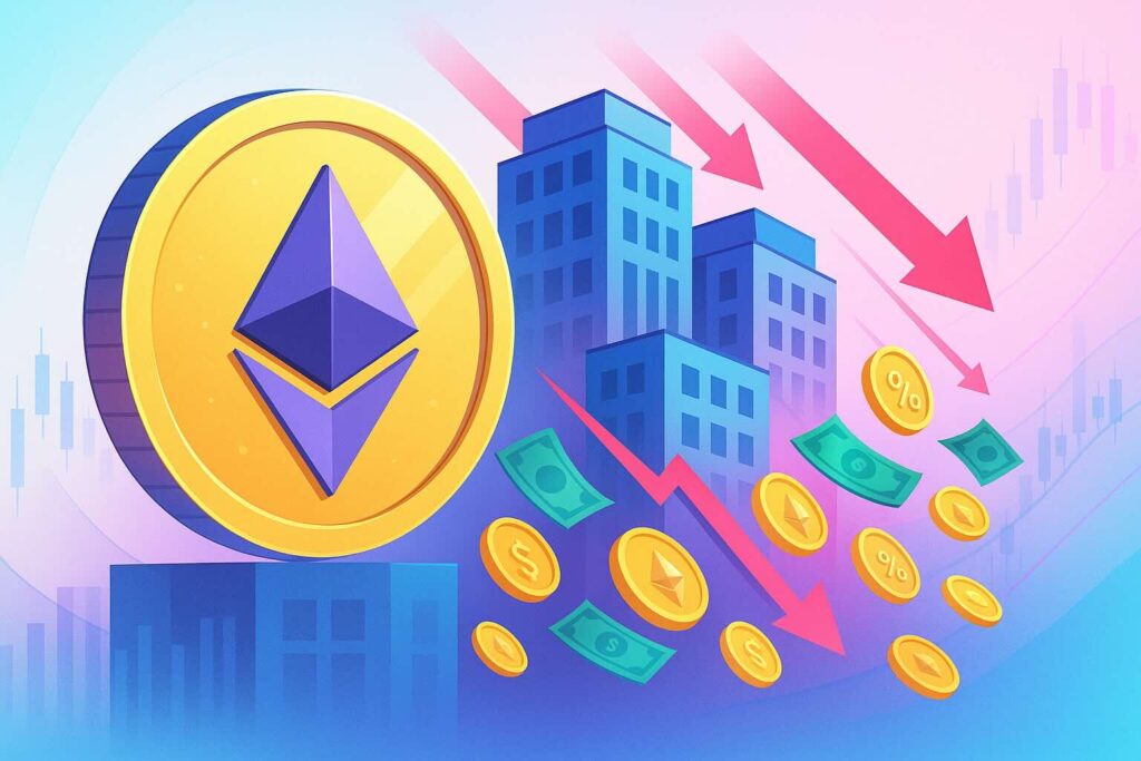 Ethereum : les entreprises réduisent leur exposition après la vente de 11 000 ETH