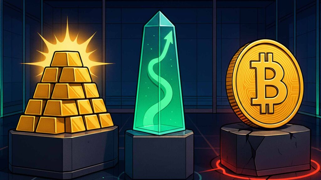 Gold Shines as Bitcoin Slumps 15%, S&P 500 Gains 7% Since August