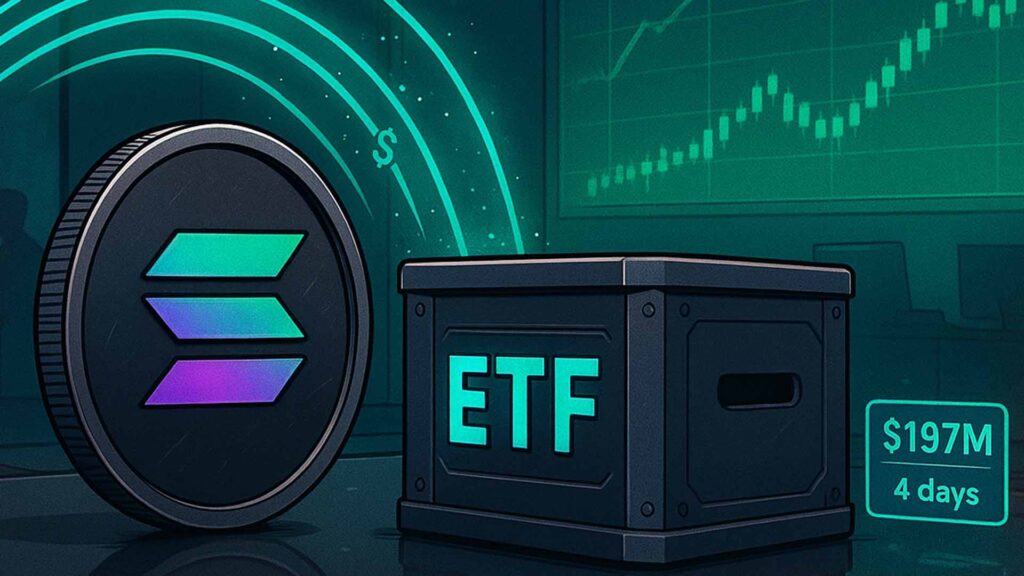 Solana ETF Pulls $197 Million In 4 Days As BTC, ETH Bleed Out