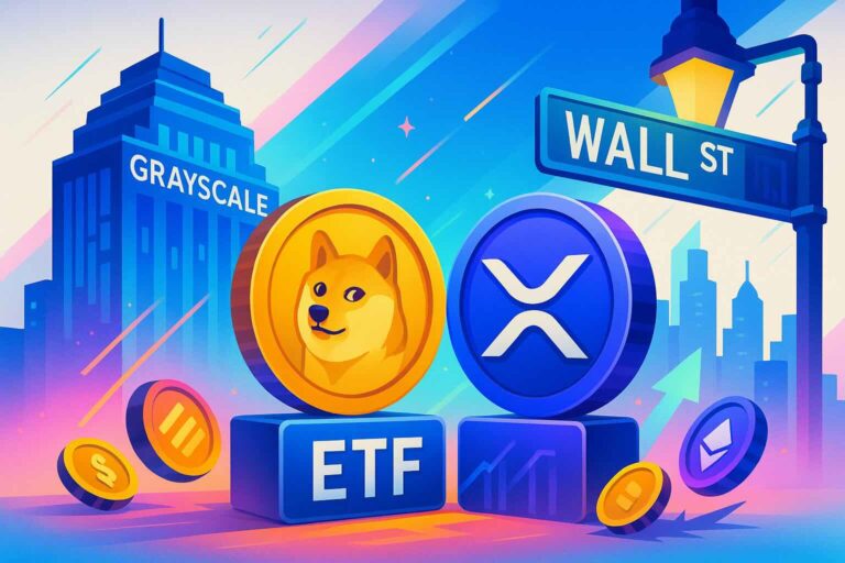 ETF DOGE & XRP : lancement Grayscale aujourd’hui à Wall Street.