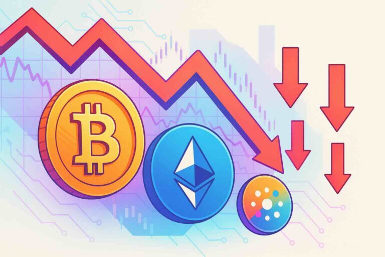 Crypto : début de semaine sous pression pour Bitcoin, Ethereum et l’ensemble des altcoins