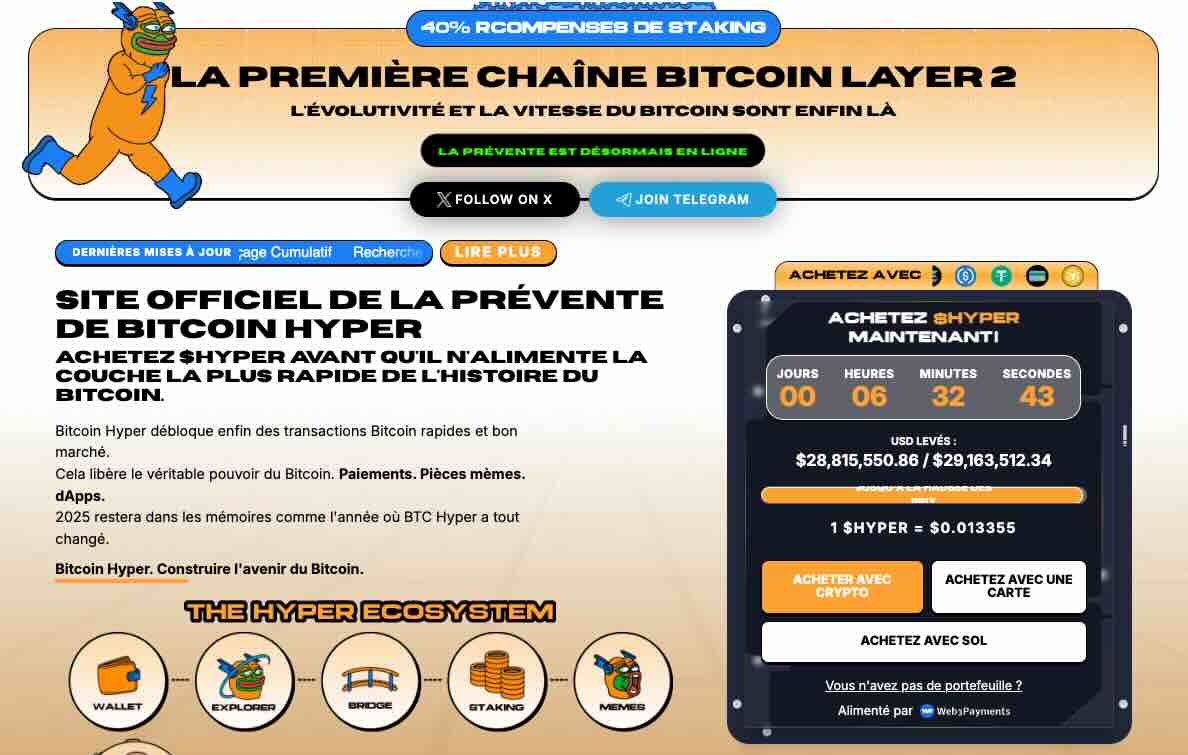 Acheter $HYPER en prévente