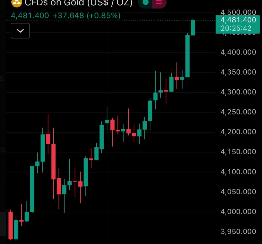 CFDs sobre Oro | Fuente: D Futuros Dinero, X