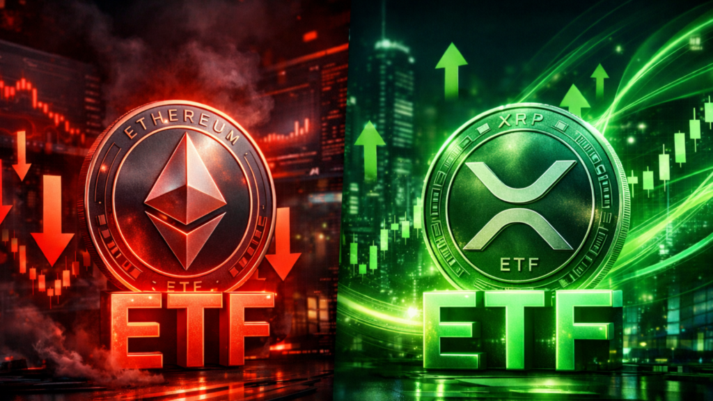 Ethereum ETFs снова становятся красными, в то время как XRP ETFs продлевают полосу притока средств