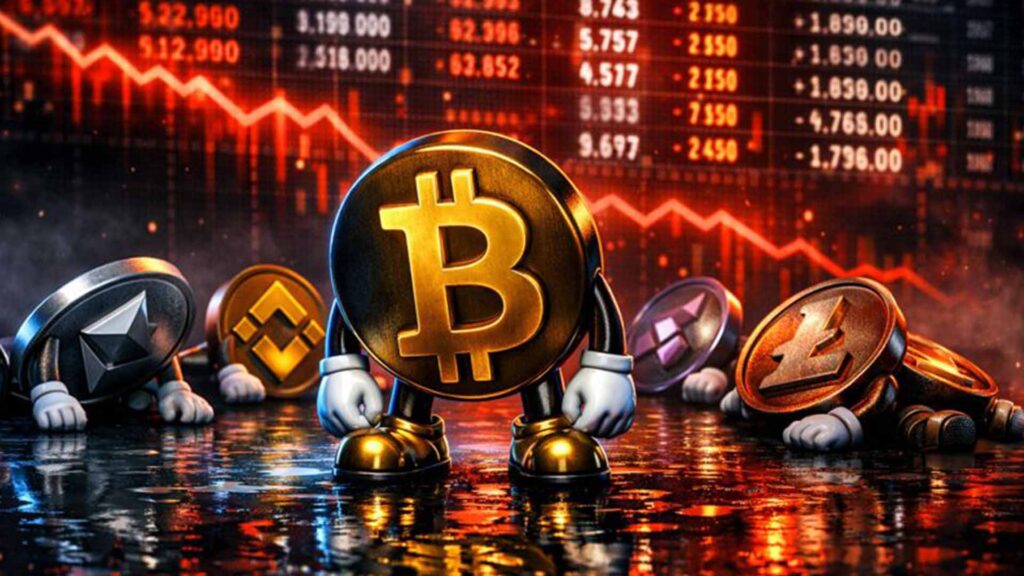 Криптовалютный рынок падает: $650M ликвидировано, а биткойн достиг отметки $70K