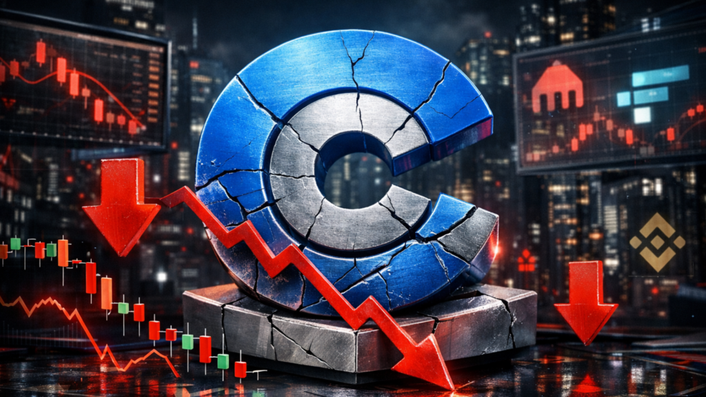 Акции Coinbase формируют тревожный паттерн на фоне роста рисков конкуренции